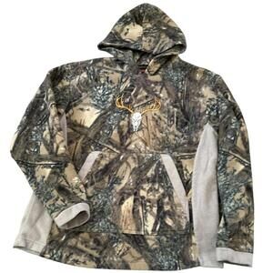 TrueTimber Camo Fleece Pullover Hoodie Hunting Outdoor Streetwear